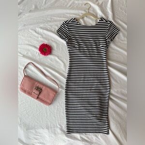 Felicity & Coco striped bodycon midi dress